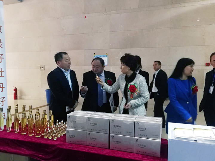 麟源牡丹籌備并參展2018中國（菏澤）牡丹產業博覽會